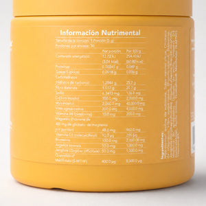 Harmony Blend BENE — reverso del envase con ingredientes y dosificación